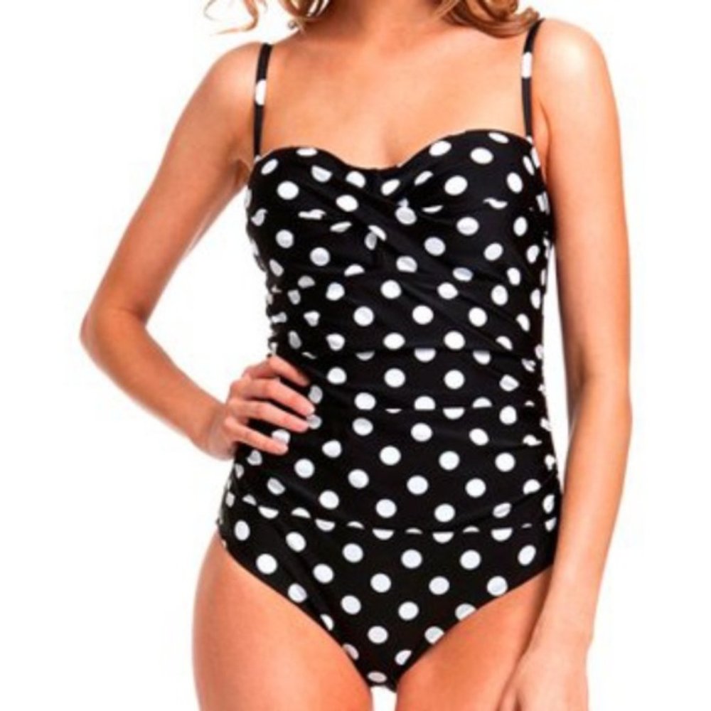 Catalina Polka Dot One Piece Swimsuit Size S